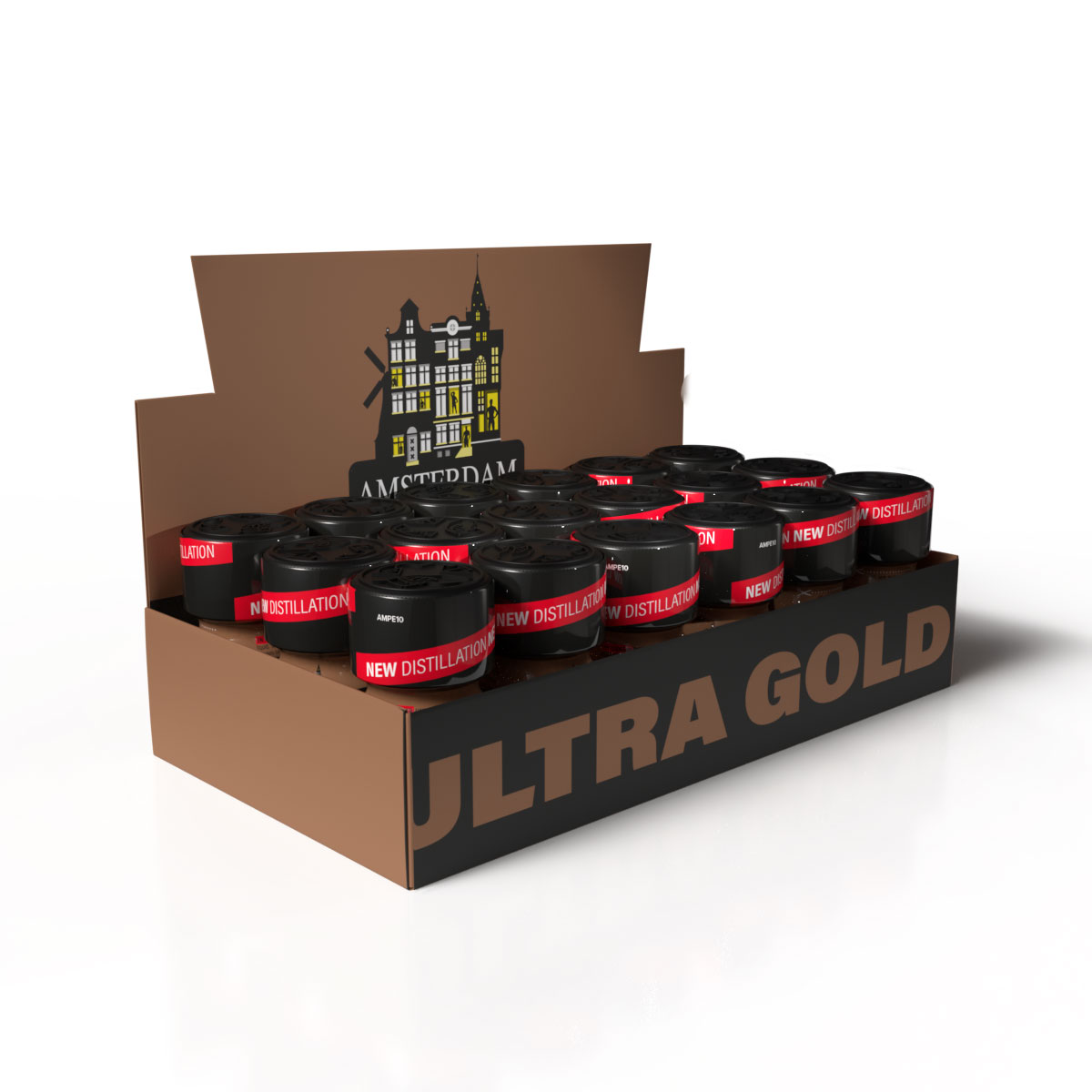 Amsterdam Ultra Gold Thekendisplay mit 18 Stück