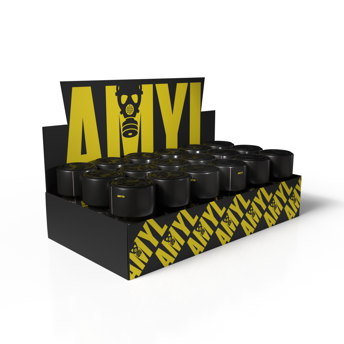 Amyl Thekendisplay mit 18 Stück