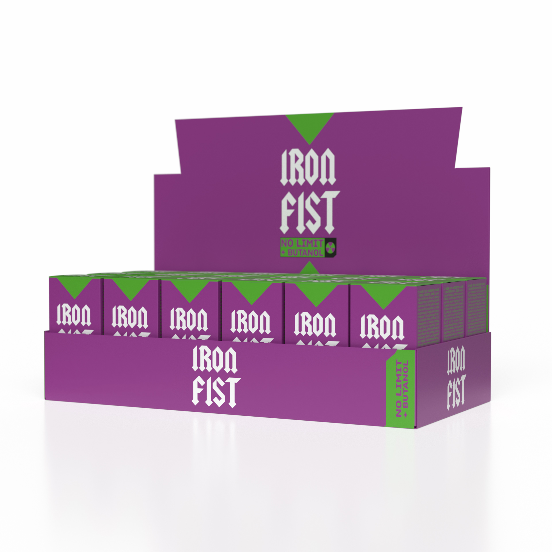 Iron Fist No Limit Butanol Thekendisplay mit 18 Stück