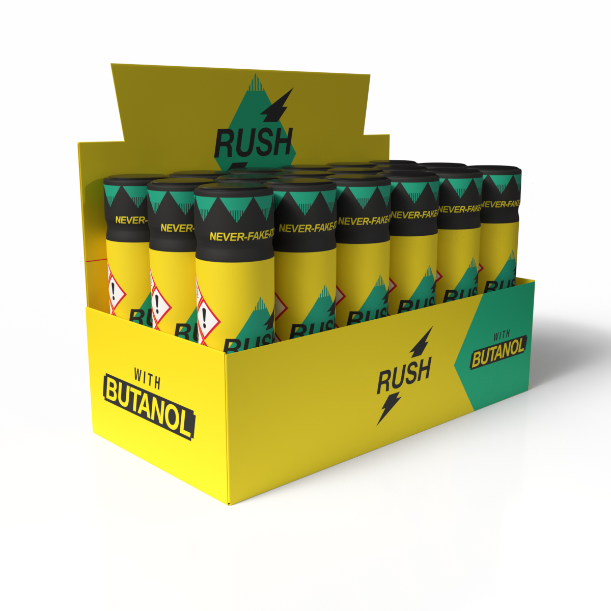 Rush With Butanol Tall Thekendisplay mit 18 Stück
