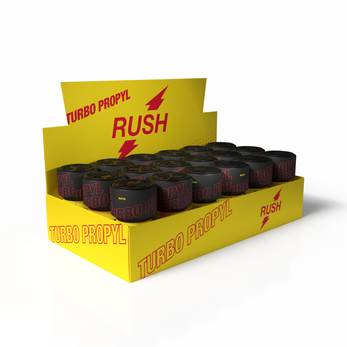 Rush Turbo Thekendisplay mit 18 Stück