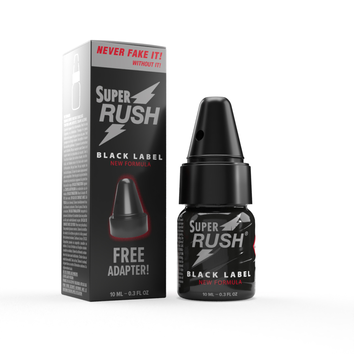 Super Rush Black Label With Adapter poppers 10ml